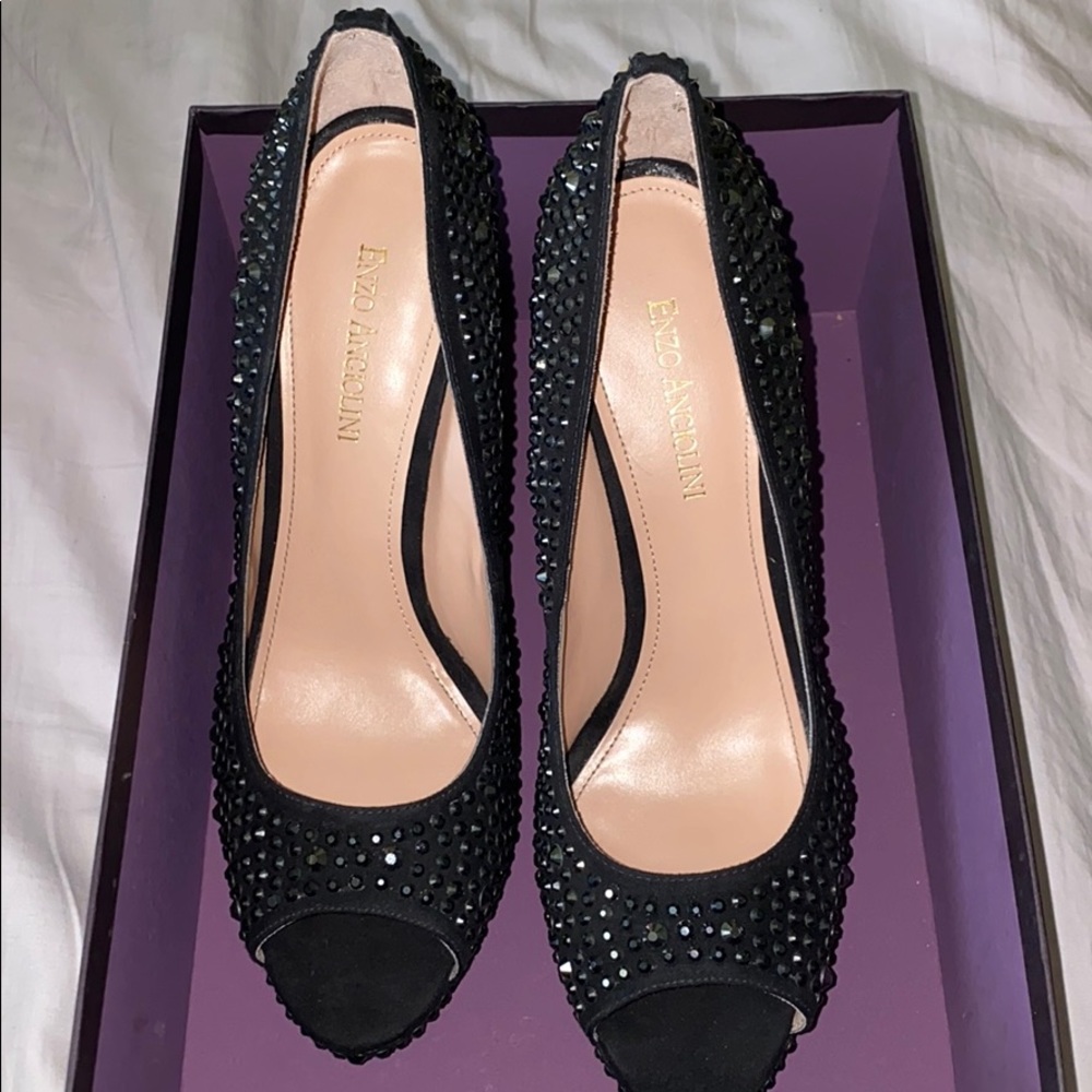 Enzo Angiolini rhinestone pump, with original box